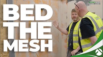 12.Embedding mesh into the basecoat