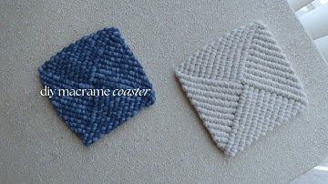 DIY Macrame Coaster | Step by Step Tutorial | Beginners Friendly