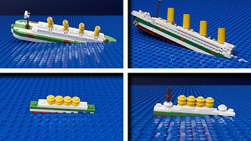 LEGO Britannic Sinking in Different Scales