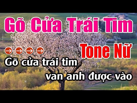 Gõ Cửa Trái Tim Karaoke Tone Nữ Karaoke Lâm Beat - Beat Mới