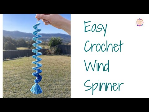 Easy Crochet Wind Spinner Tutorial 🧶 My First Time Making One! I'm Completely Obsessed!