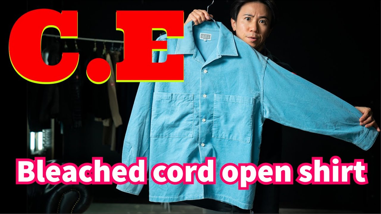 c.e cavempt BLEACHED CORD OPEN SHIRT M c.e cavempt BLEACHED CORD OPEN SHIRT M