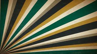Retro Vintage Sunburst Rays Loop 4K - Green Gold Classic Burst