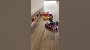 Calming dominoes reverse video #domino #short