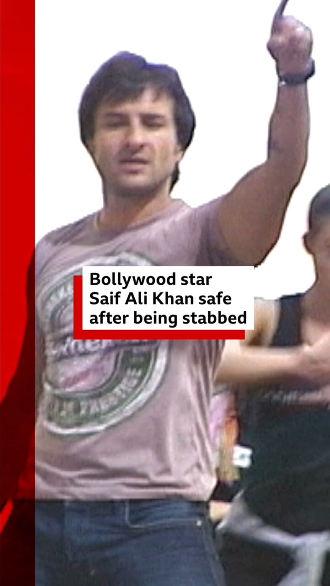 Bollywood actor Saif Ali Khan 'out of danger' after being stabbed. #Bollywood #BBCNews
