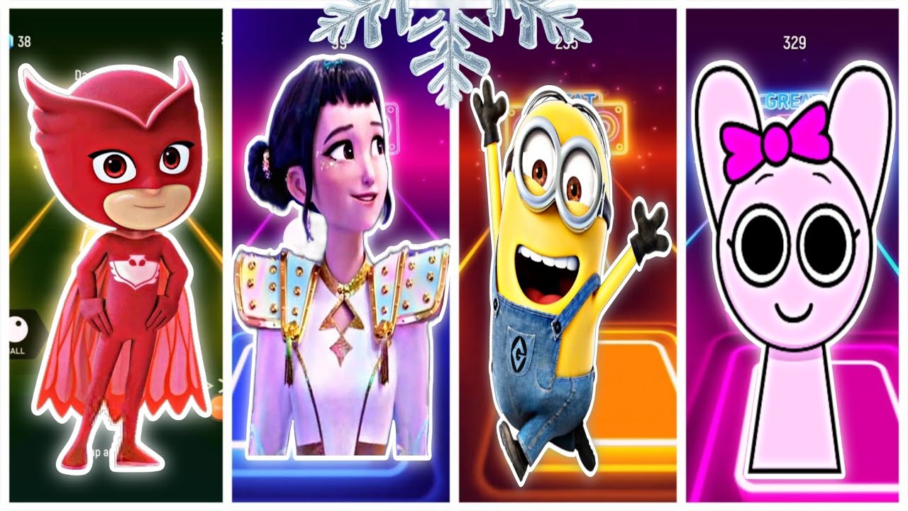 Tiles hop dansing. Pj masks VS K-pop demon hunters VS minions VS sprunki. Who is better? 