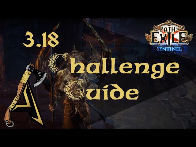 r4pg:Path of Exile Sentinel Challenge Guide 