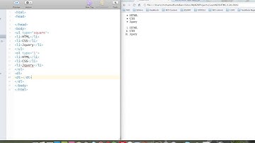 الدرس السابع - القوائم في لغة HTML