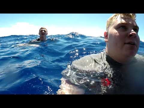 Cliff Diving off of an Aircraft Carrier!