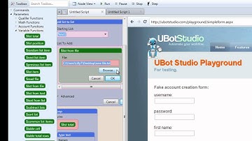 Keep Track of Lots of Data By Using Lists of Information Inside UBot Studio