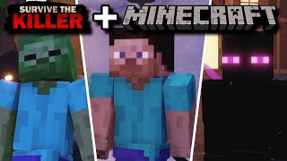 Dressing As MINECRAFT Characters cause... we pro gamer //🔪Survive the killer