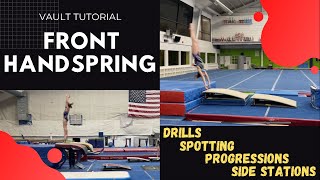 Learning the Front Handspring Vault | (Drills and All you need to know!)