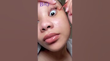 Apply B&Q lash diy lash extensions at home |Direct link in description
