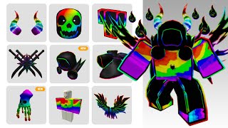 22 BEST RAINBOW DOMINUS LIMITED ITEMS  HOW TO GET FREE ITEMS IN ROBLOX