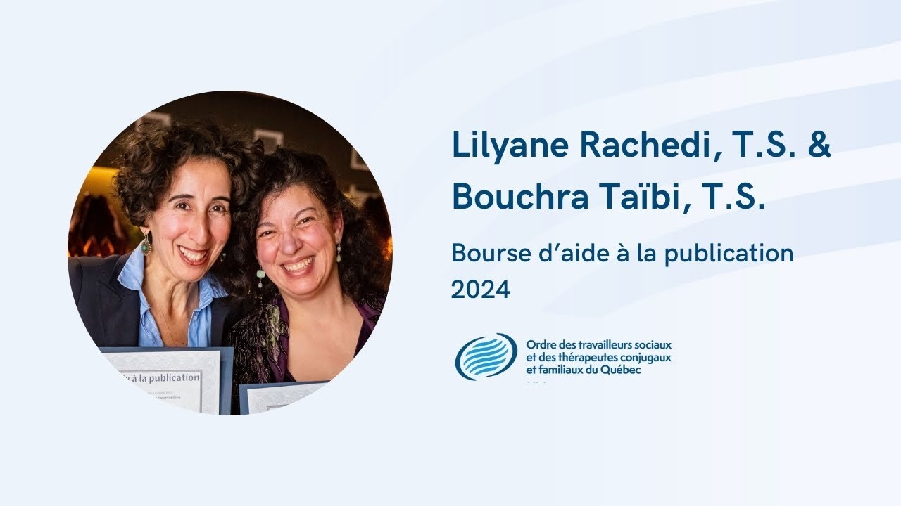 Remise de la bourse d'aide à la publication 2024 à Lilyane Rachedi, T.S. & Bouchra Taïbi, T.S.