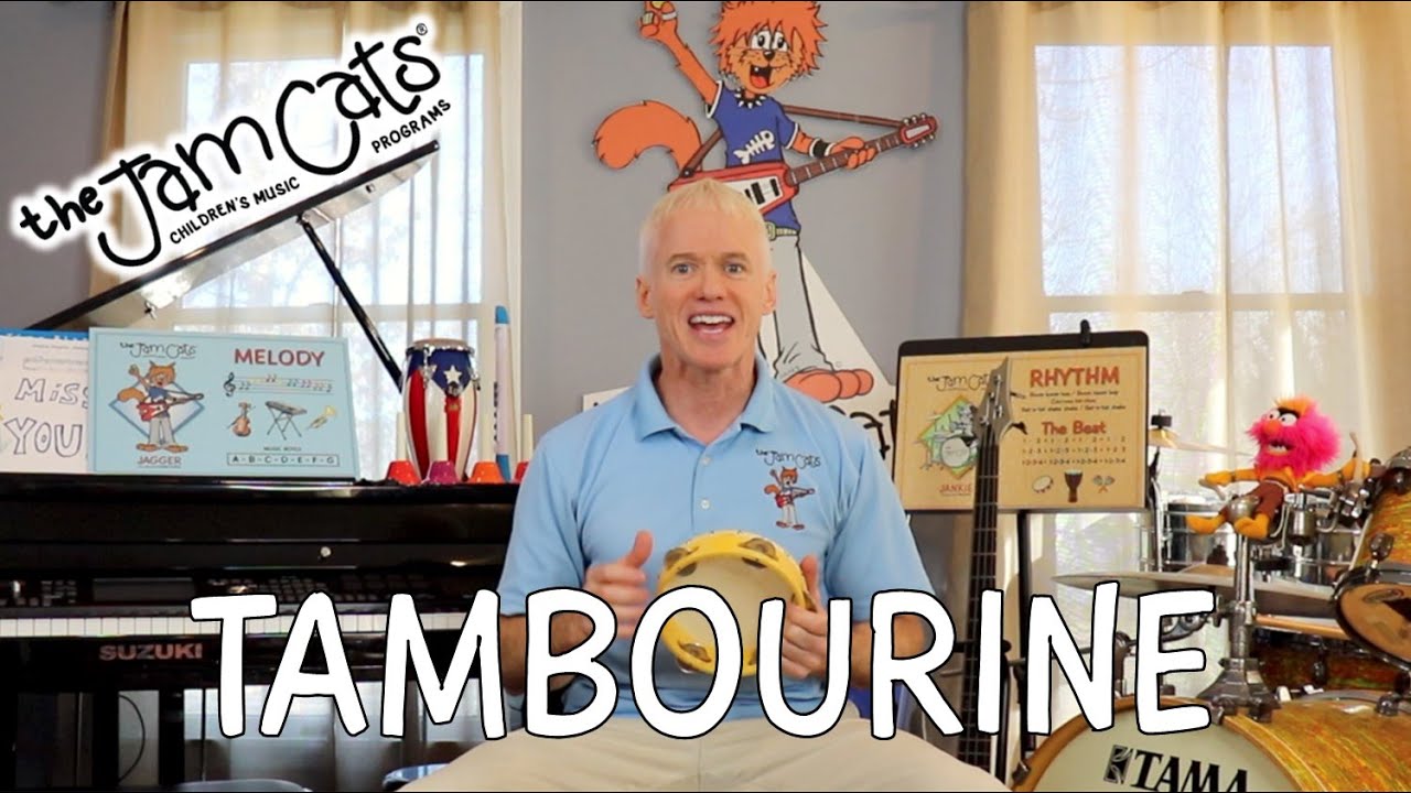 Preschool Music Class Tambourine Music Instruments 21 The Jam Cats Music Kids Songs