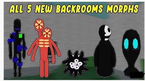 How to Get ALL 5 [New] escape BACKROOMS MORPHS  😃  #robloxupdate
