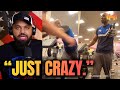 Guy filming in the gym gets upset when dude walks in front of his camera