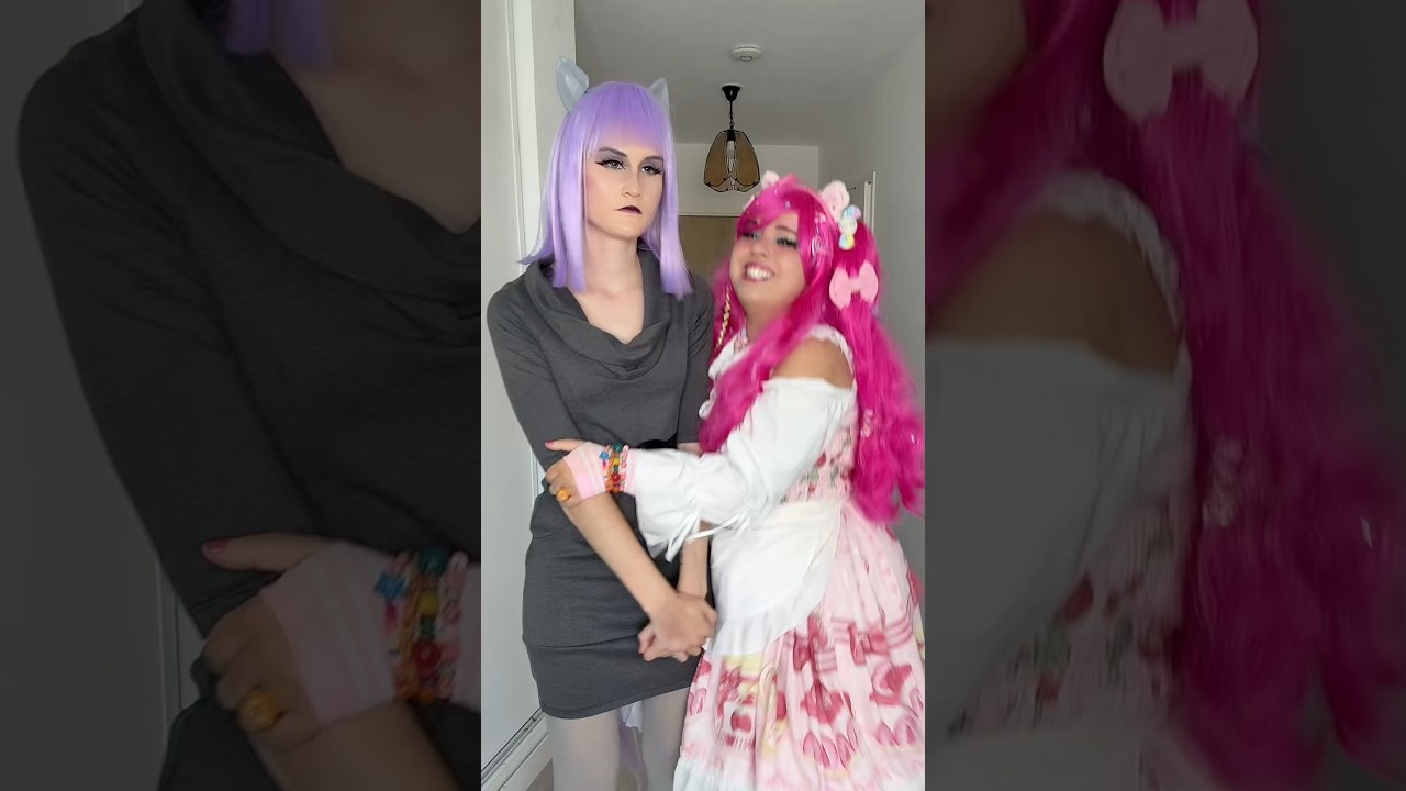 On a fait les deux sœurs en cosplay Maud Pie et Pinkie pie 🩷 #mlp #cosplay #humour #mylittlepony