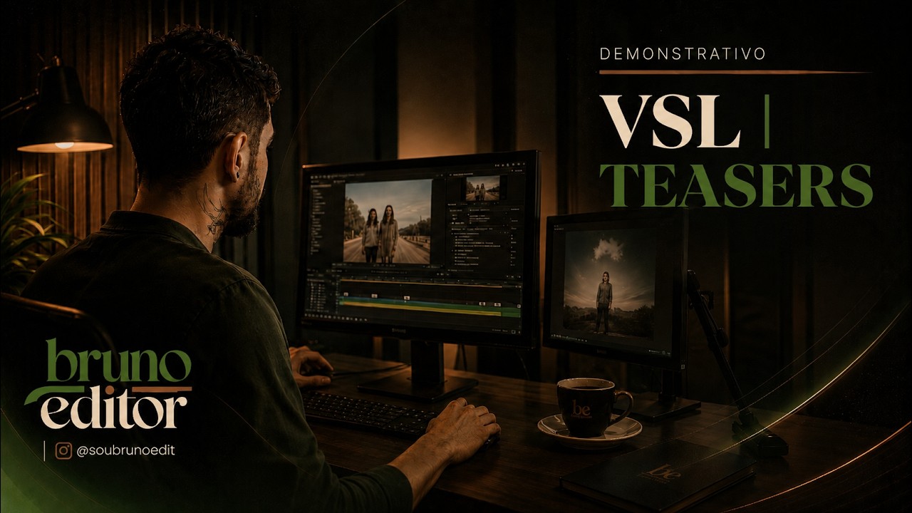 Capa do projeto de edição para VSL e teasers