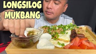 PINOY LONGSILOG Eating Show💛 | Mukbang by Boy Takaw | LONGGANISA Recipe💛 | Pinoy Foods Mukbang