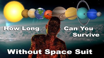 How Long Will You Survive On Each Planet Without Space Suit | Science Of Space