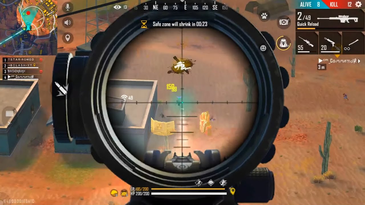 Awm M82b 17 Kill Squad Rank Match Garena Free Fire