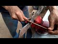 forging hunting knife from leaf springs