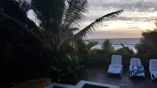 Pacific Breeze Beach House at dawn