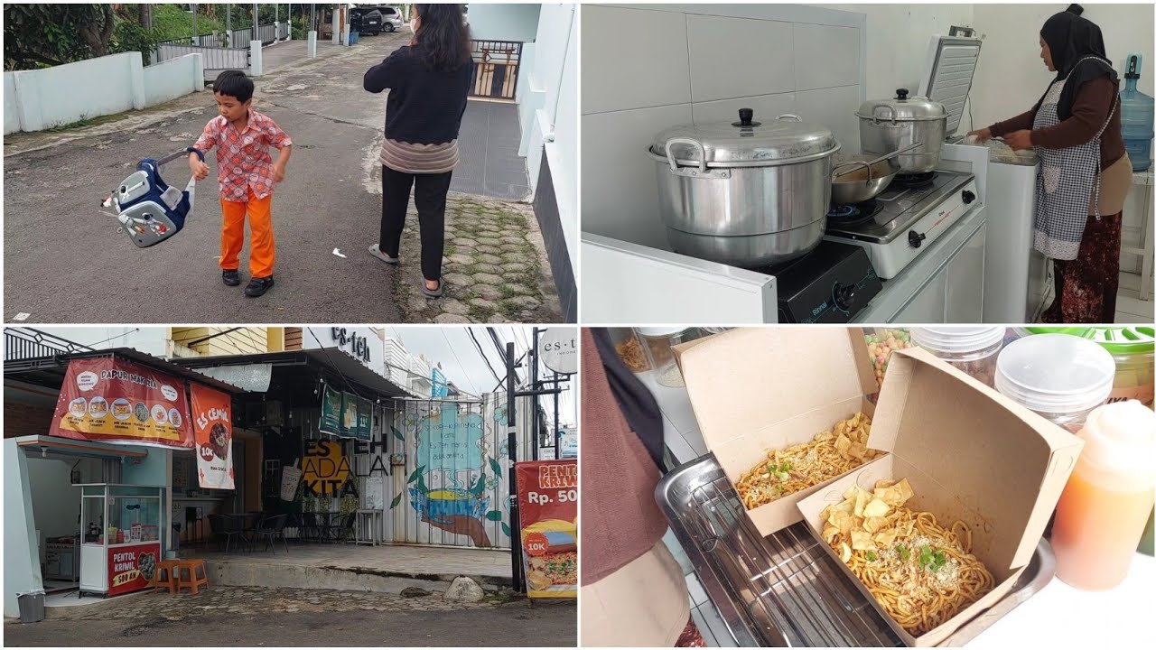 BUKA KIOS SEKALIAN JEMPUT ADEK AL PULANG SEKOLAH.