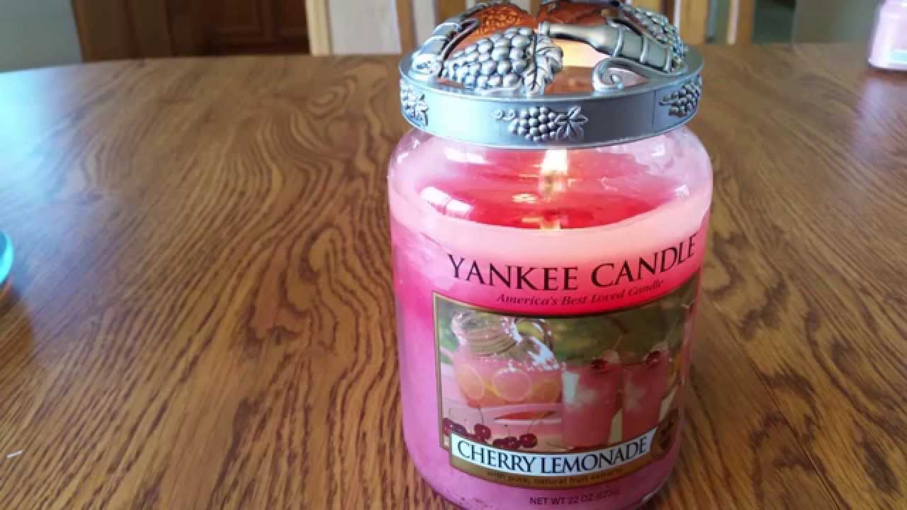 Yankee Candle Cherry Lemonade Review - YouTube