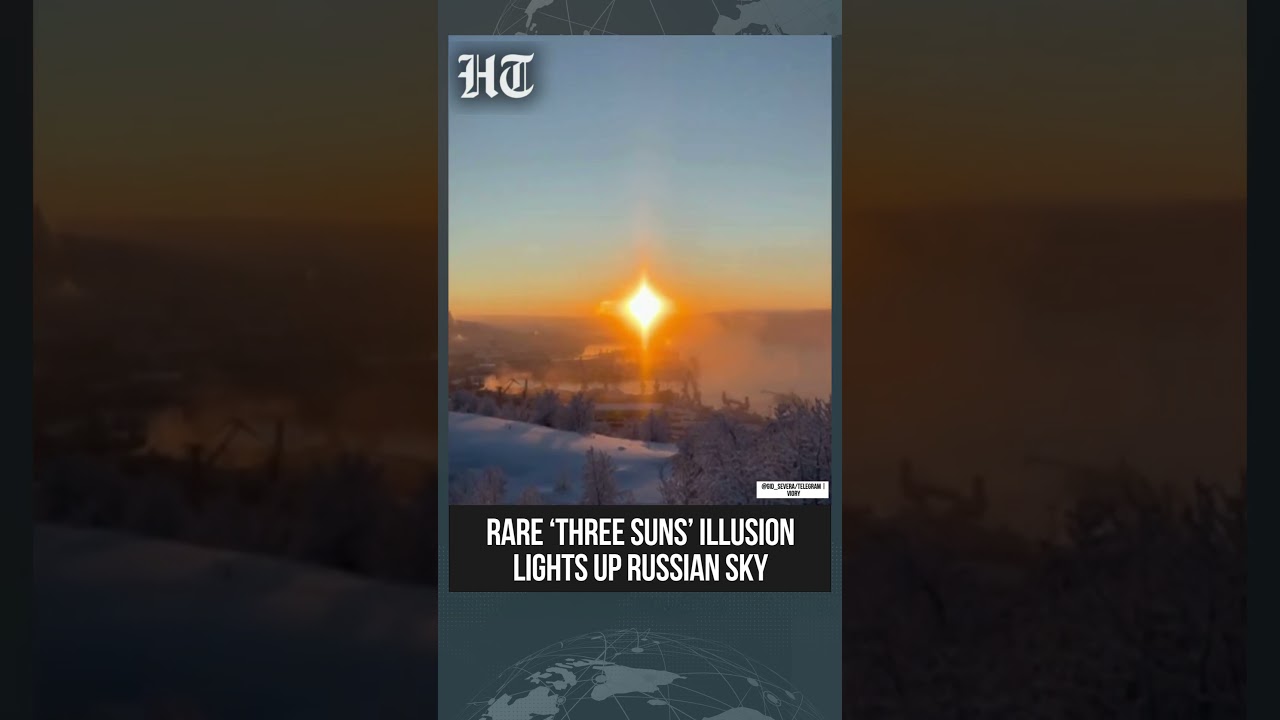 Russian Skies Light Up As Rare ‘Three Sun’ Phenomenon Dazzles The Northwest | #shorts