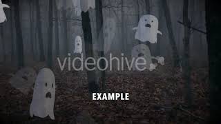 Cute Ghost Overlay | Motion Graphics - Videohive template