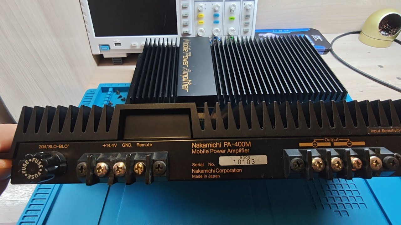 Nakamichi PA-400M amplifier test - YouTube