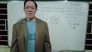 ART TEACHES SPHERICAL TRIGONOMETRY: LESSON 4 - SOLUTION OF RIGHT TRIANGLE, PART I
