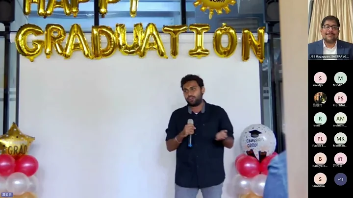 SASTRA-YZU Graduation Reflection