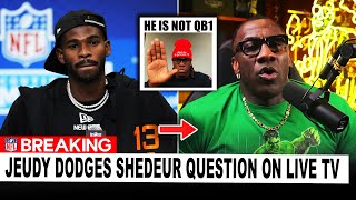 Jerry Jeudy REFUSES To Name Shedeur Sanders QB1 — Is The NFL Protecting a Power Shift