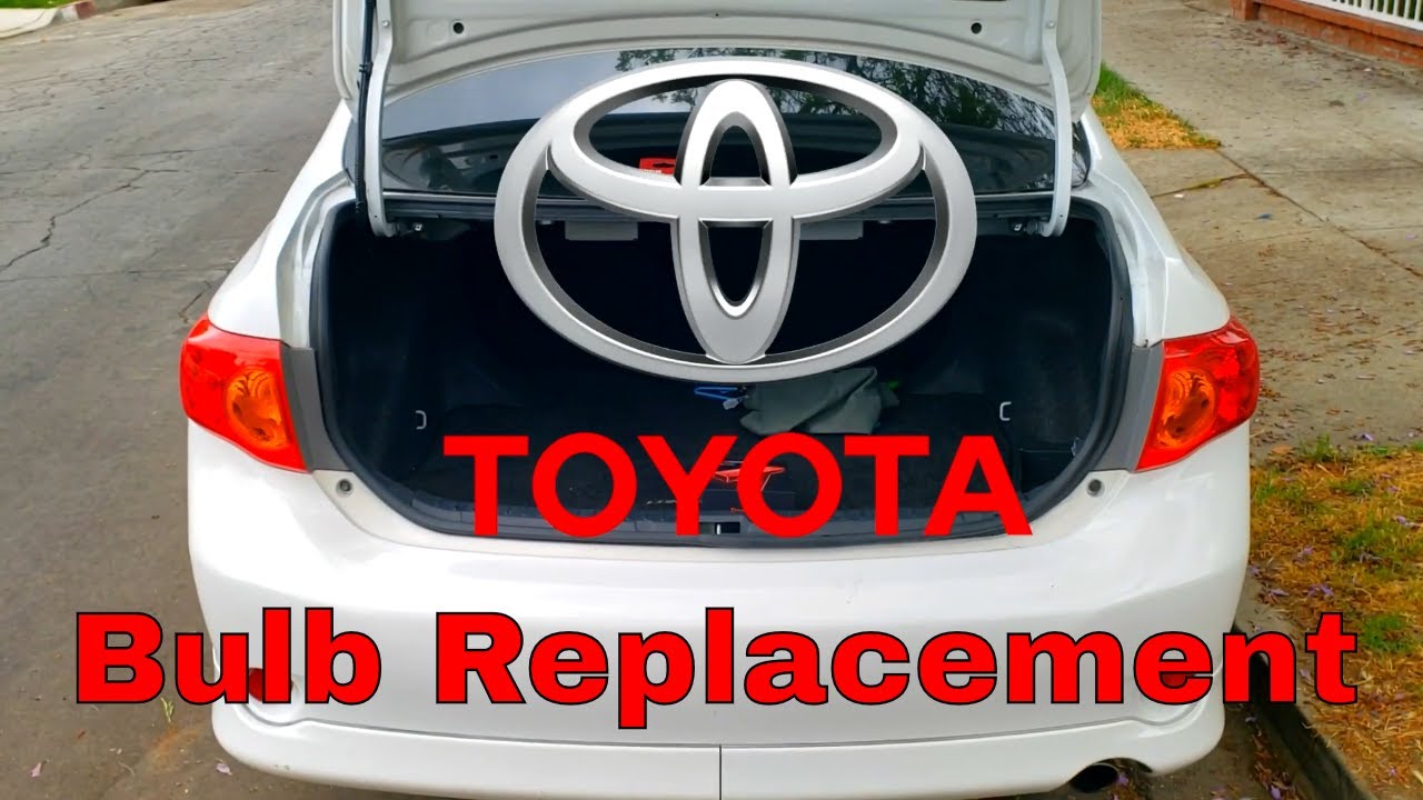 toyota aygo number plate bulb replacement