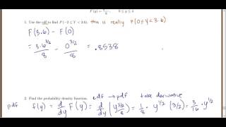 STAT 3000: Section 2.2 Example cdf and pdf Profile