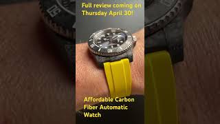 Finally, an affordable forged carbon fiber automatic watch!