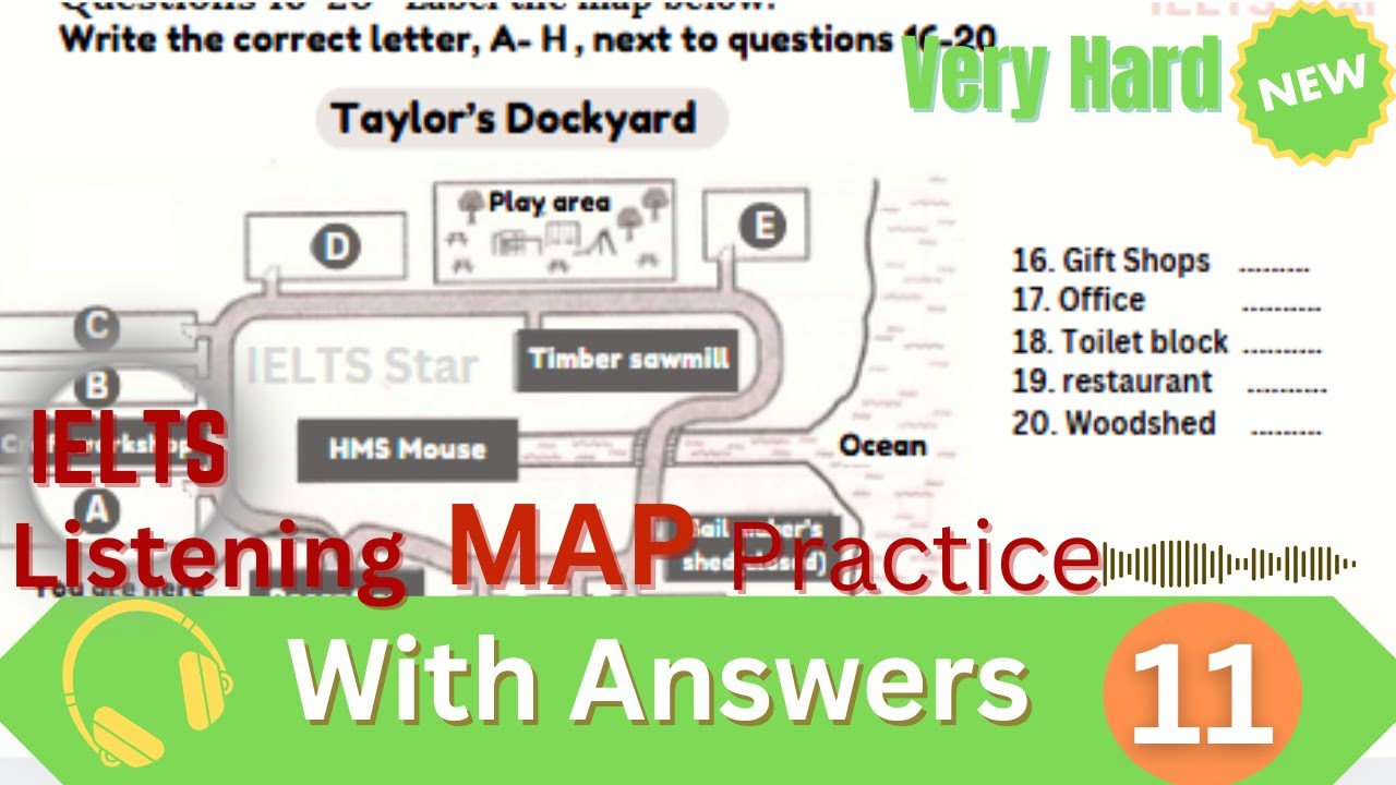 IELTS Listening Map Practice Test 11 with Answers | Cambridge Style ...