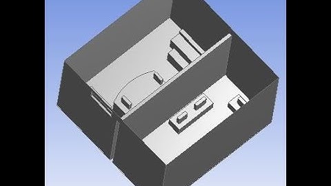 HVAC simulation of two room office building using CFD (Part-1)