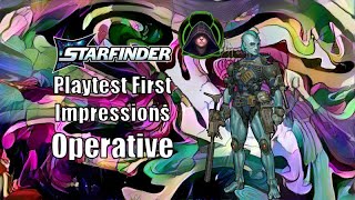 Starfinder 2e, Operative First Look @GoatKingDice