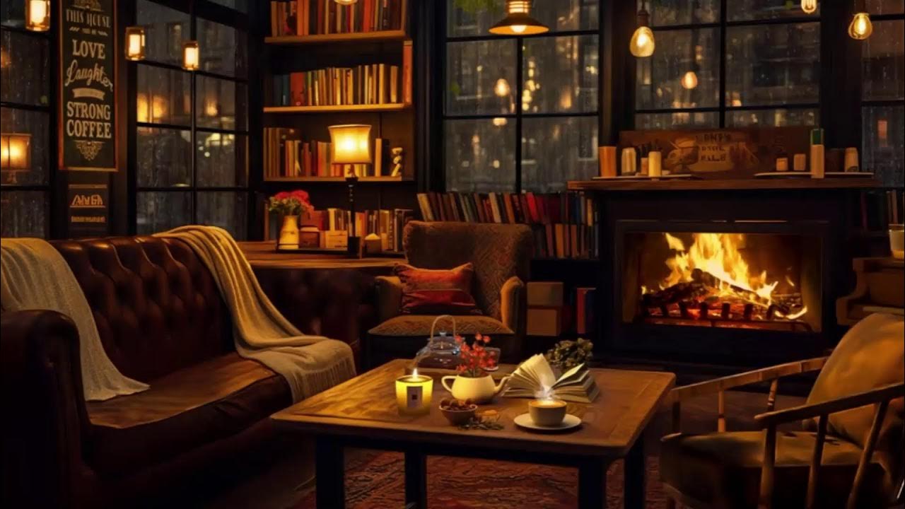 Smooth piano jazz in cozy bedroom. Cozy bedroom rainy on window. Hobbit hole | fantasy music & ambience | cozy & relaxing whimsical ambience for reading & deep focus. Rain night & relaxing music рождество. Cozy ambience.
