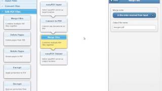 Creating a Workflow to Convert and Merge | easyPDF Cloud