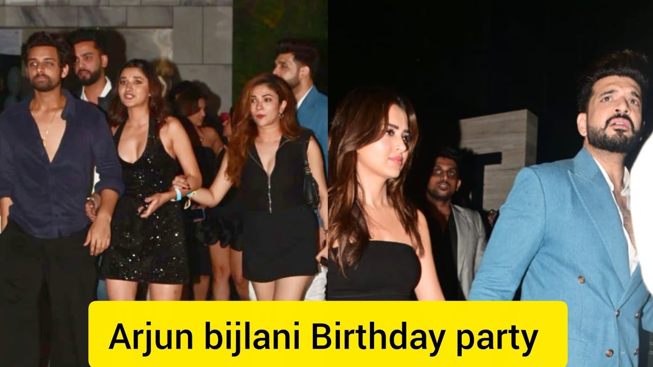 Elvish Yadav Karan kundra Tejasswi Prakash Priyanka Chahar Choudhary At Arjun Bijlani Birthday Party