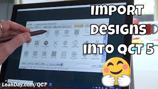 How to Import Quilting Designs into Quilter's Creative Touch (QCT 5)