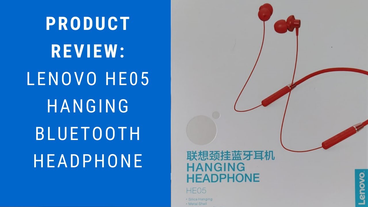 lenovo bluetooth hanging headphone he05
