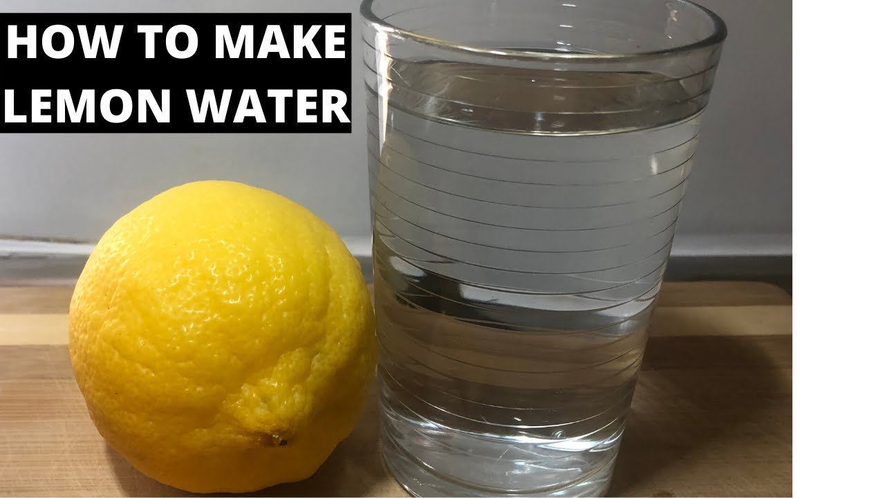 How to make lemon water 