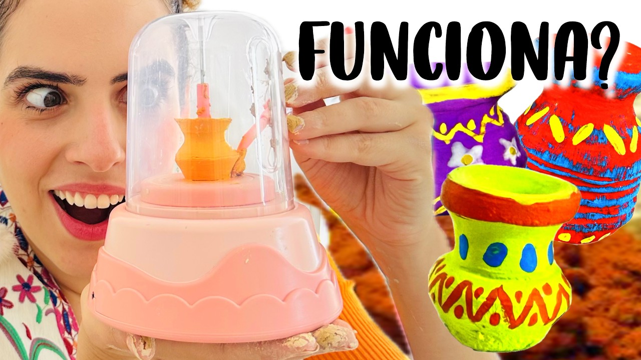 MINI MÁQUININHA de ARGILA! Será que funciona? Paula Stephânia